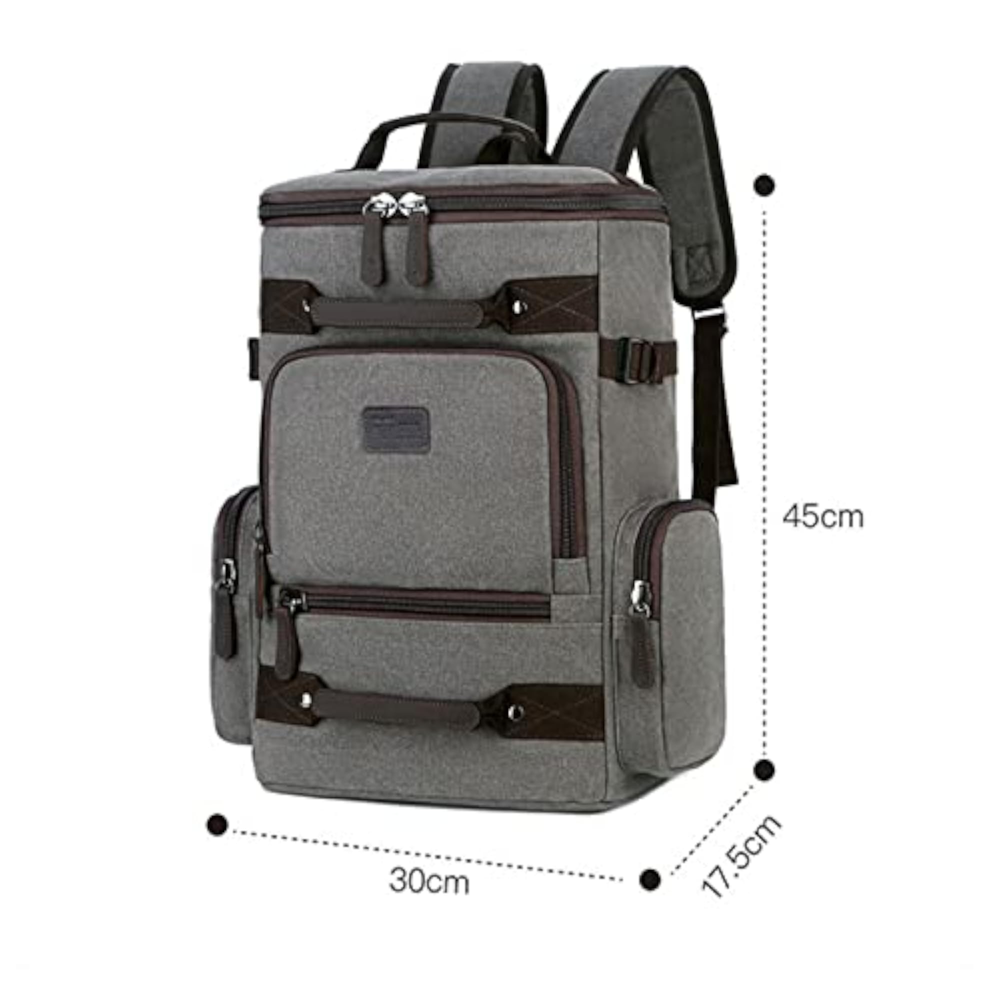 Waterproof Waxed Canvas Backpack Men Vintage Bag